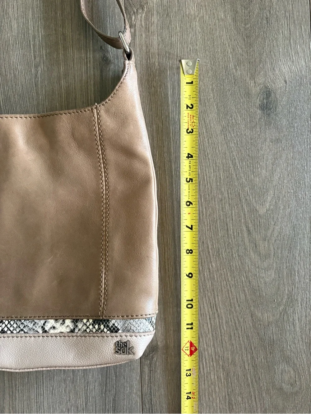 The Sak De Young Hobo Bag with Snakeskin Accent Trim